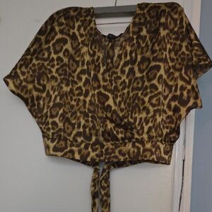 Leopard Print Women's Top
